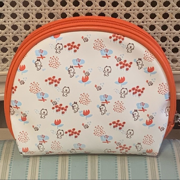 LINE FRIENDS Brown & Friends Mushroom COSMETIC BAG 3 PIECE SET! - Picture 9 of 11